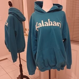 4/$80 Teal Blue Hoodie - Size Large